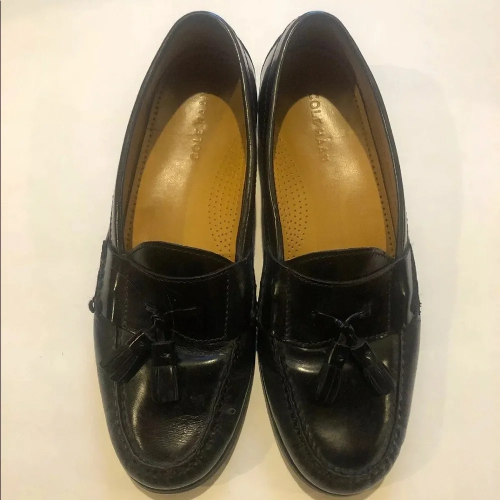COLE HAAN Pinch Tassel Mens Loafers Size 10 D Black $135